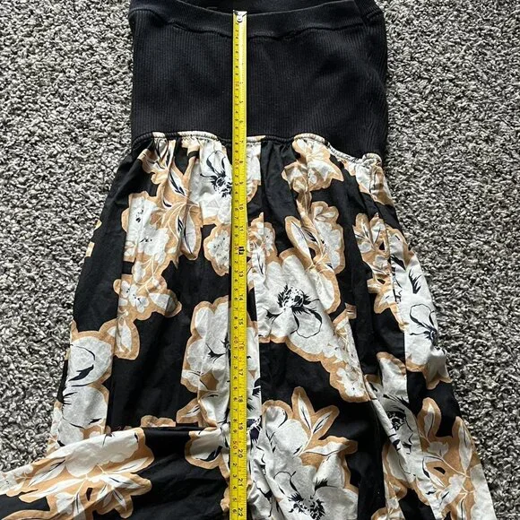 Evereve High Waisted Wide Leg Women M Boho Floral Festival Flowy Cottagecore 80s - Picture 5 of 7